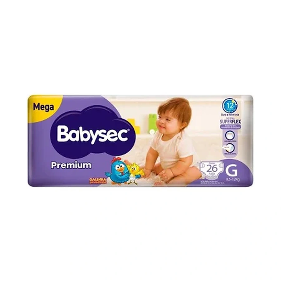 Babysec Premium Mega G — 26 fraldas