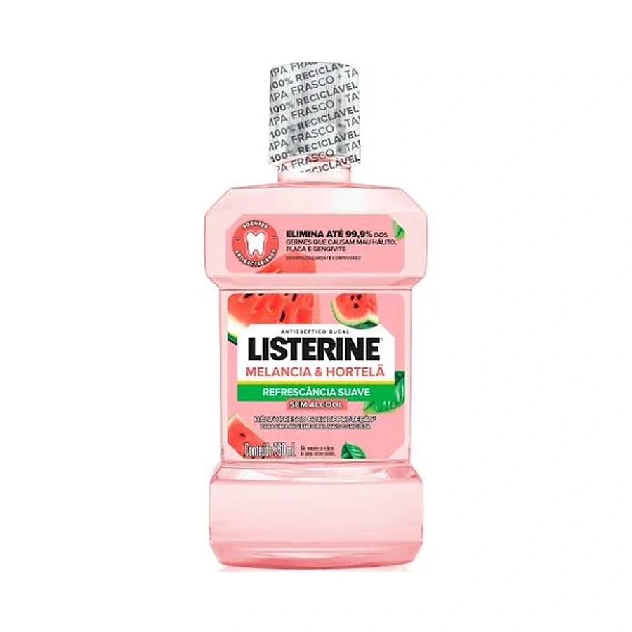 Listerine Melancia & Hortelã Sem Álcool — 500 ml